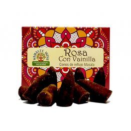Incienso NAMASTE Conos Rosas con Vainilla